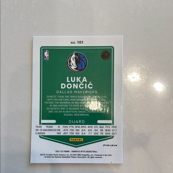 Luka Dončić Basketball Trading Card by optic blue laser mint condition - Picture 4 of 4